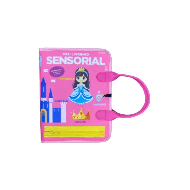 LIVRO EDUCATIVO MONTESSORI: MEU LIVRINHO SENSORIAL MALETA EDUCATIVA - PRINCESAS
