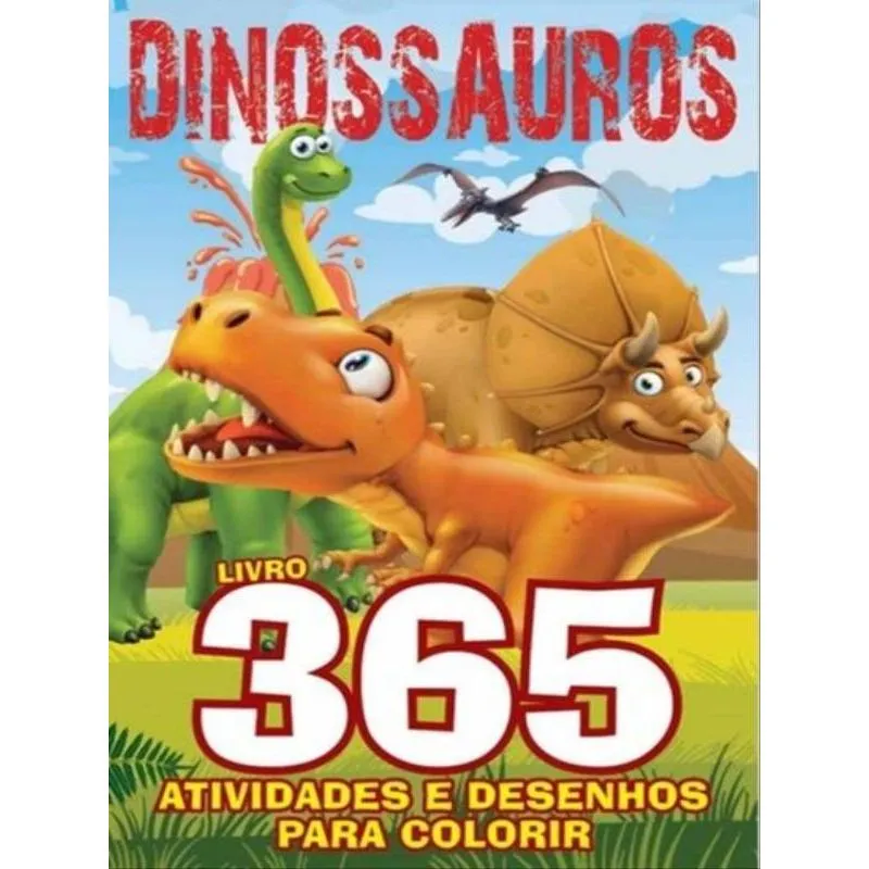 DINOSSAUROS LIVRO 365 ATIVIDADES E DESENHOS PARA COLORIR 02